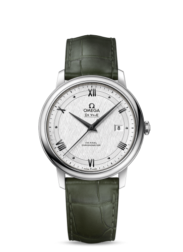 Omega De Ville Prestige Co-Axial 39.5 Stainless Steel / Vintage Silver Silk